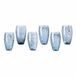 Loberon Glas set van 6 Kampala blauw/grijs