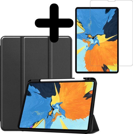 LUQ Hoesje voor iPad Pro 11 inch (2020) - Book Case - Zwart