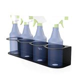 Koova 4 multifunctionele spuitfleshouder | Eenvoudig te installeren hardware voor wandmontage inbegrepen | Heavy-Duty gepoedercoat stalen opbergrek voor garage en thuis | Craft Workspace Paint Bottle