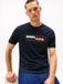 Tommy Hilfiger Heren TH Colour Block Graphic TEE MW0MW40014 Katoenen T-shirt met korte mouw, Blauw, Maat M