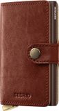 Secrid Miniwallet Basco Portemonnee Leder Bruin Unisex Erwachsene