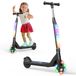 SISIGAD Elektrische step voor kinderen, 6-8-10 jaar, elektrische step voor kinderen, 5,3 inch met kleurrijk ledlicht en 3 verstelbare hoogtes, kinderschaatsen, maximale snelheid 10 km/u, maximale
