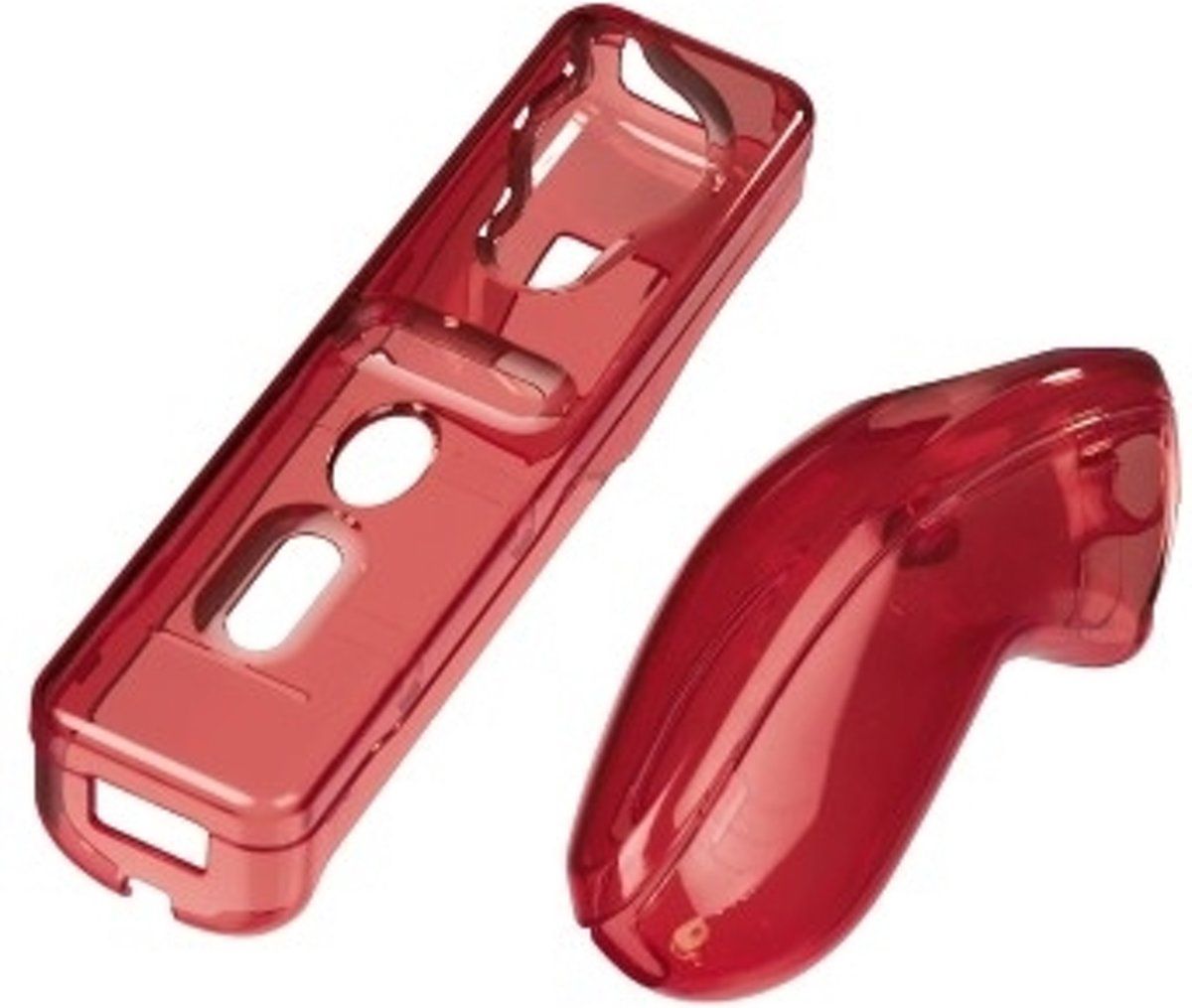 Hama Wii Hardcase Transparant Rood