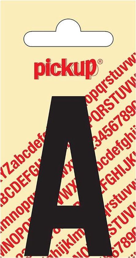 Pickup Plakletter Nobel 60 mm Zwart A