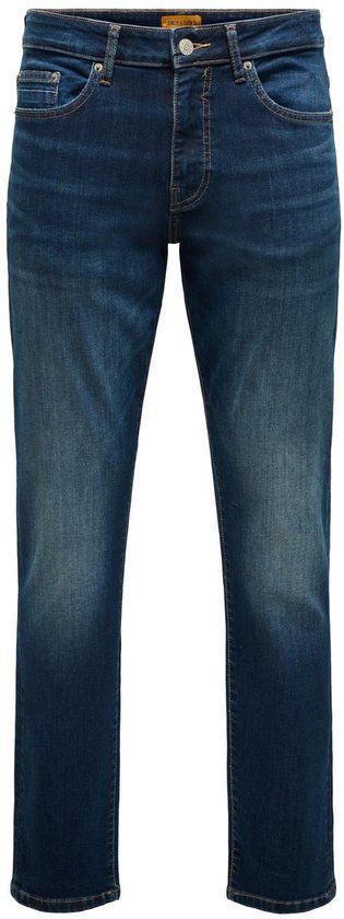 Only & Sons Heren Jeans Broeken regular/straight Fit Blauw 31W / 34L Volwassenen