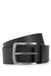 BOSS Jor-Gr Sz40 Herenriem van generfd Italiaans leer met logo-gesp, zwart., 105 cm