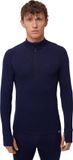 DANISH ENDURANCE Thermoshirt met Rits voor Heren - Merino Wol - Donker Marineblauw - Maat M