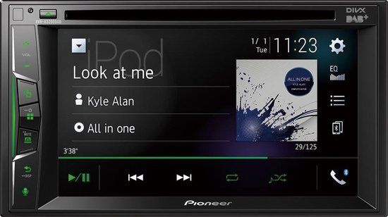 Pioneer AVH-A3200DAB autoradio - Zwart - Bluetooth