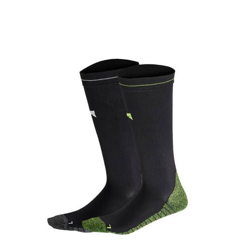 Xtreme compressie hardloopsokken - zwart/limegroen (2 stuks)