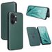 OnePlus Étui à Rabat OnePlus Ace 2V/Nord 3 - Fibre de Carbone - Vert