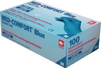 Ampri Wegwerphandschoen | maat M blauw | nitril | EN 374, EN 455 PSA-categorie III | 100 stuks