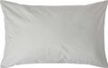 Homescapes Taie d'oreiller 50x75 cm – Gris argenté – 100% Percale de Coton Égyptien – 200 TC