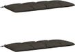 vidaXL - Coussin de banc - VIANEN - 2 pièces - 100% Polyester - Anthracite