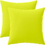 vidaXL Kussensloop 2 stuks Heldergroen 50 x 50 cm Polyester