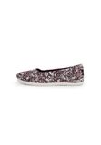 TOMS Ballerina donkergroen / bourgogne / zwart / wit