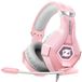 Ozeino Gaming Headset met Microfoon, Roze