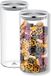 Wilmax Pot de stockage 1300ml couvercle inox 2-pack WL-888516/A2