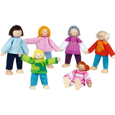 Goki Buigpoppen Modern e familie Meerkleurig