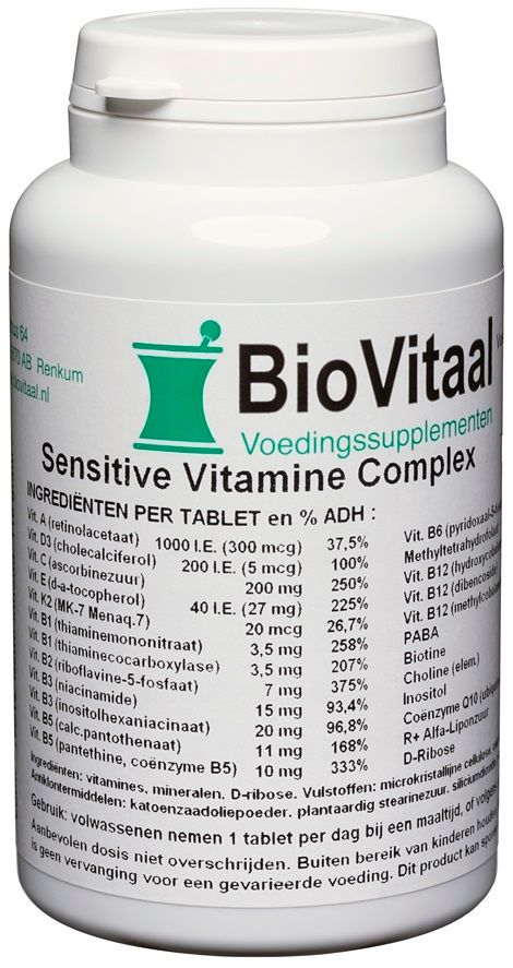 Biovitaal Sensitive Vitamine Complex Tabletten - 8718347350666