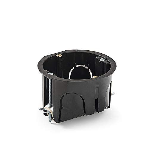 FAMATEL - Inbouwdoos voor holle wanden - Rond - Zwart