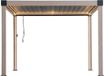 Sunjoy Multi Gazebo incl. éclairage LED et télécommande - 306cm x 306cm aspect chêne