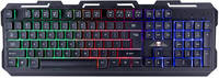 No Fear gaming toetsenbord - qwerty - 104 membraan toetsen - rgb led-verlichting - 1.5m kabel met usb 2.0 - zwart