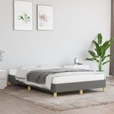 Maison Exclusive - Cadre de lit sans matelas, gris foncé, 120x200 cm, tissu