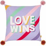 furn. Pom Poms Love Wins Kussenhoes