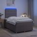 Maison Exclusive - Lit boxspring avec matelas LED, couleur taupe, 120 x 200 cm, rembourré