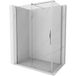 Mexen Velar cabine de douche coulissante 130 x 75 cm, transparent, chrome