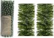 Kaemingk B.V. Ensemble de décorations de Noël de 2x guirlandes en aluminium et 1x guirlandes de perles vert foncé