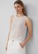 s.Oliver Top en jersey transparent à col rond femme blanc