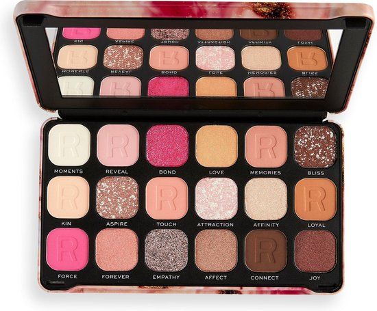Makeup Revolution Forever Flawless Affinity Eyeshadow Palette - 18 Colors - Affinity
