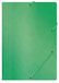 OFFICE PRODUCTS map met elastische band drukpan/karton A4 390 GSM, groen, A4