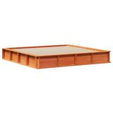 vidaXL Bedframe - Wasbruin - 200 x 200 cm - Massief grenenhout