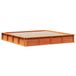 vidaXL Bedframe - Marron lavé - 200 x 200 cm - Bois de pin massif