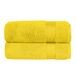 Elegant Comfort 2-delige badhanddoekenset van Turks katoen, 27 x 54 inch, luxe hotel-spa-kwaliteit 100% Turks katoen, 2-delige badhanddoekenset - zeer absorberend - zachte badhanddoeken, geel