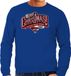 Bellatio Decorations Merry Christmas Kerst sweater / Kerst trui blauw voor heren - Kerstkleding / Christmas outfit XXL