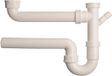 KIRCHHOFF KS Buissifon Voor Dubbele Spoelbak - Wit - 1 1/2"BI x 40 mm - Met 3/4" Apparaataansluiting