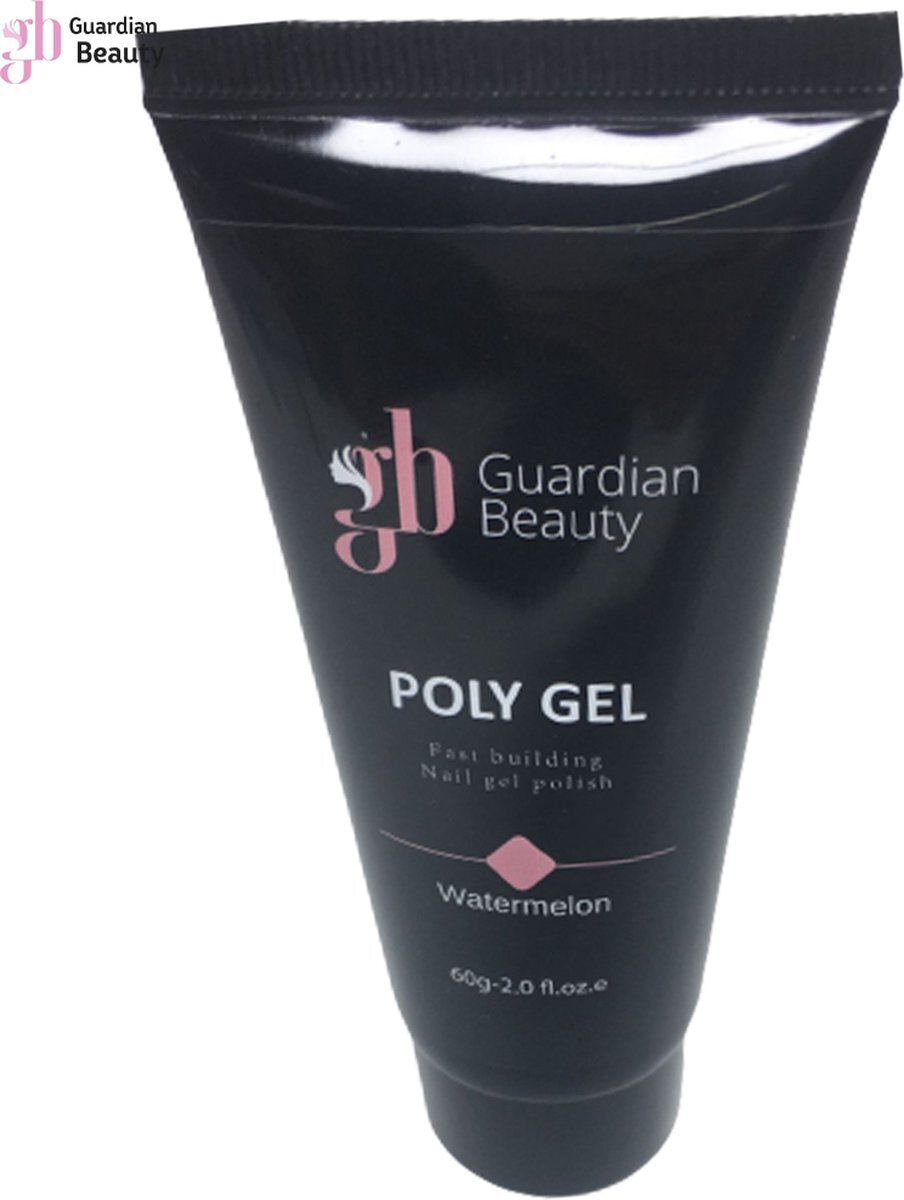 Guardian Beauty Polygel - Polyacryl Gel - Watermelon - 60gr - Gel nagellak - Fantastische glans en kleurdiepte - UV en LED-uithardbaar - Kunstnagels en natuurlijke nagels