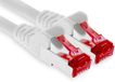 1aTTack.de - 20m CAT6 Patchkabel S/FTP PIMF Afgeschermde CAT.6 RJ45 Netwerkkabel Ethernetkabel DSL LAN Router Switch Modem Patchpaneel - Wit