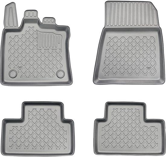 Winparts GO! Aristar Guardliner Rubbermatten voor Renault Captur II Facelift 2024- (Voor en Achter, Zwart, 4 Stuks)