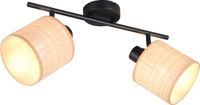 RL LIVE YOUR LIGHT REALITY AIMEE - Spot - Zwart mat - excl. 2x E14 2 W - Wand- en plafondmontage