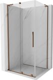 Mexen Velar L cabine de douche coulissante 110 x 85 cm, transparent, or rose