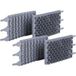 Vhbw 4x Brosse Remplacement Pour Zodiac R0635904 Pour Robot Aspirateur De Piscine - En Caoutchouc, 23,9 X 12,8 X 4 Cm