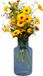Bela Arte Vase Milan - Transparant Blauw Glas - 15 x 30 cm
