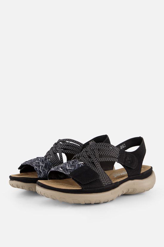 Rieker Sandalen F zwart Synthetisch - Maat 41