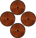 Benson Reflector - 4x - Oranje - Rond - 85 mm