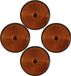 Benson Reflector - 4x - Oranje - Rond - 85 mm