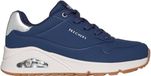 Skechers UNO - GOLDEN AIR Dames Sneakers - Donkerblauw / Zilver